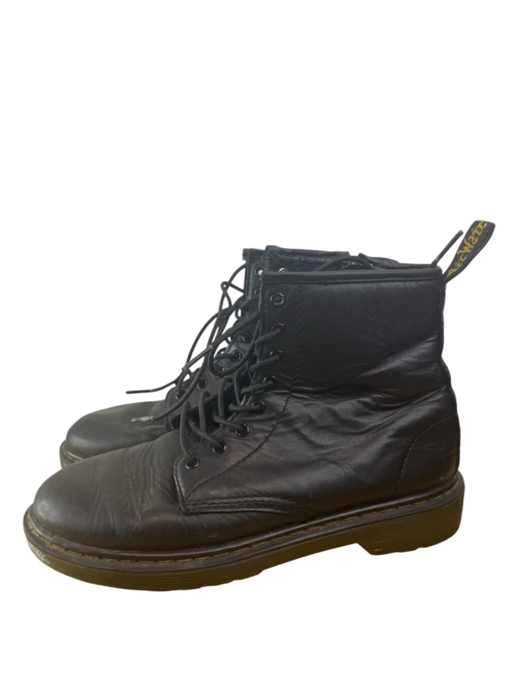 Dr. Martens Black Leather 8-Eye Lace-Up Boots
